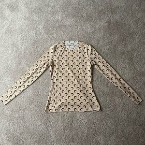 MARINE SERRE
Tan All Over Moon Long Sleeve T-Shirt